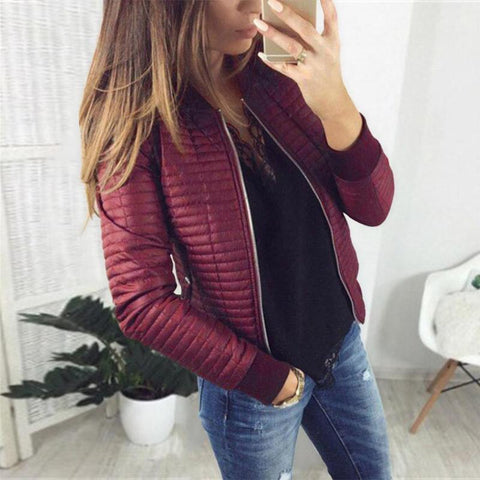 Autumn Winter Women Warm Cardigan Outfit Solid Color Fashion Jacket Coat Casual Pocket Stand Collar Zipper Outwear Clothes