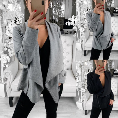 Outerwear Coats Women Long Sleeve Fashion High Steet Jackets Cardigan Office Ladies Stitch Top куртка женская chaqueta mujer