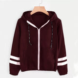 Jocoo Jolee Fashion Hooded Windbreaker Jacket Patchwork Jackets Women Color Block Zipper Jacket 2018 Fall Casual Coats Outerwear