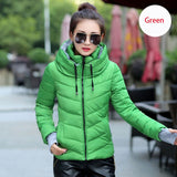 Women Autumn Winter Jacket Warm Parkas Plus 2018 New Ladies Thicken Short Outerwear Stand Collar Cotton Padded Female Slim Coats